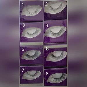 False Eyelash Set - Black Natural & Volume Styles (8 Pairs).